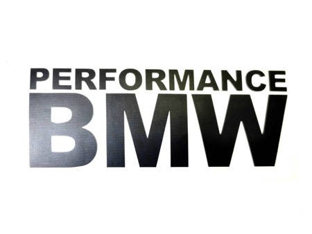 Naklejka Performance BMW czarna 15cm
